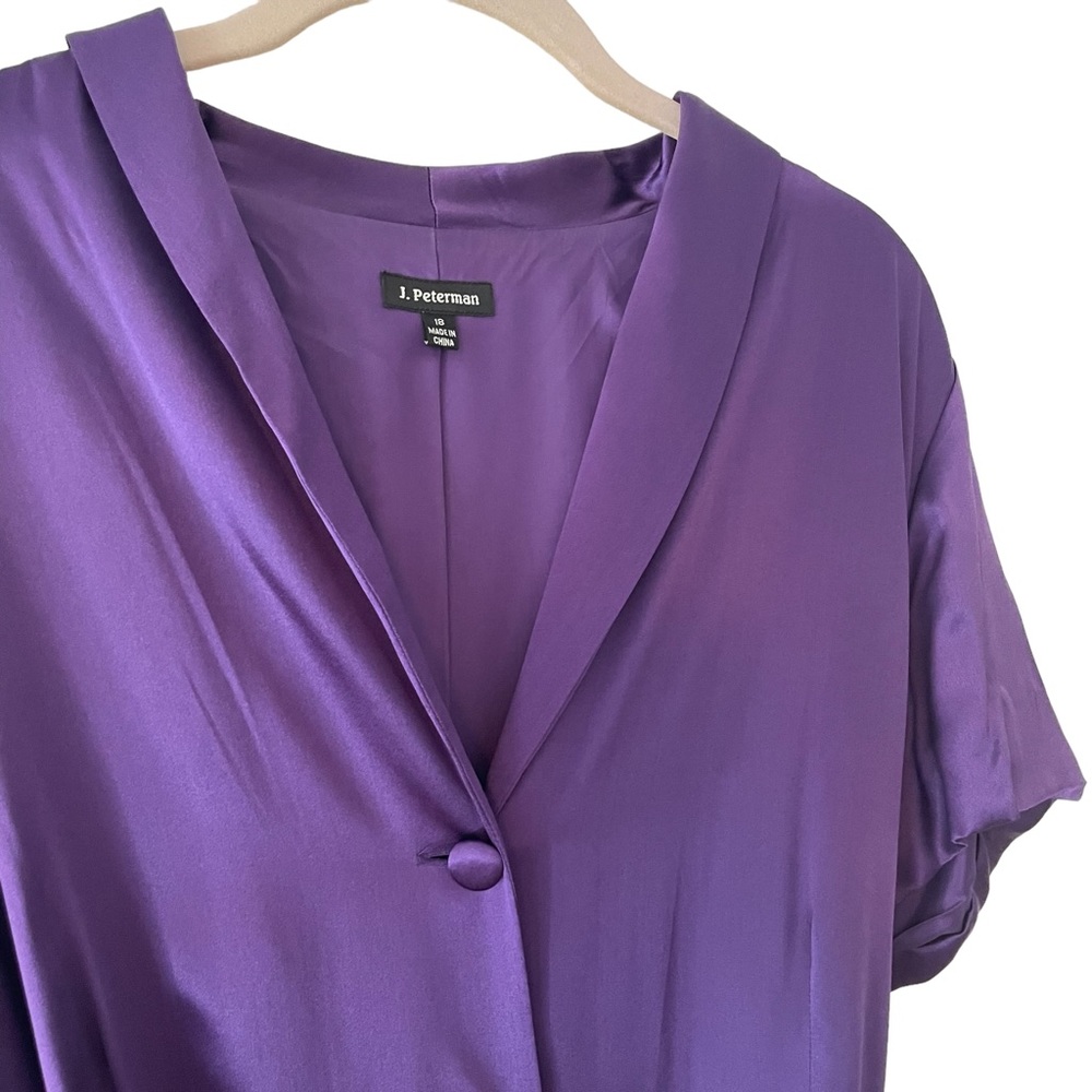 J. Peterman Purple Maxi Sundress with Flutter Sleeves - Picture 4 of 9